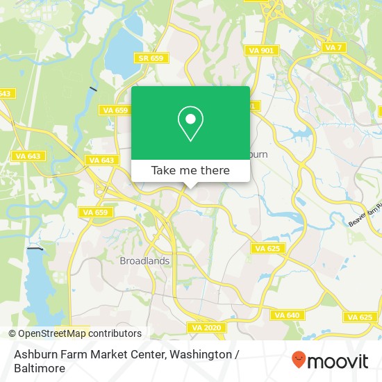 Mapa de Ashburn Farm Market Center