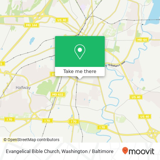 Evangelical Bible Church map