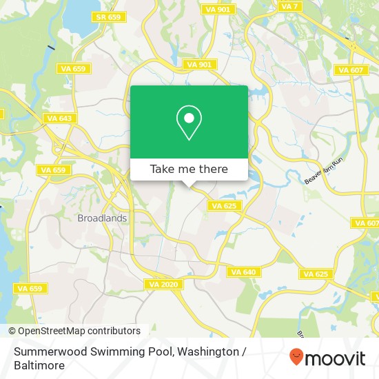 Summerwood Swimming Pool map