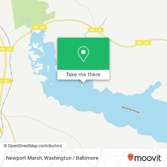 Mapa de Newport Marsh