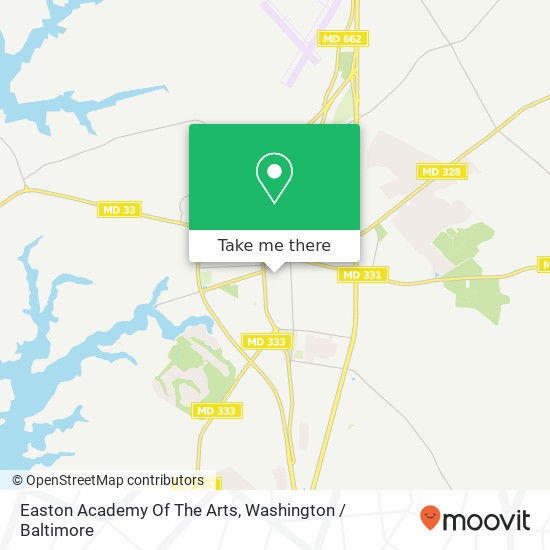 Easton Academy Of The Arts map