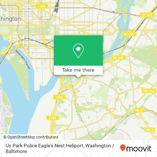 Us Park Police Eagle's Nest Heliport map