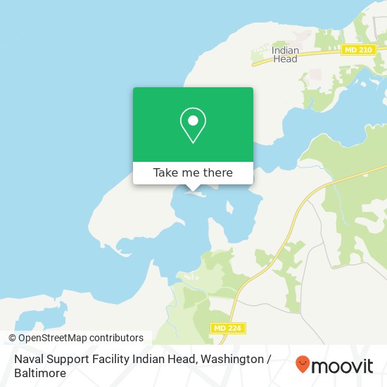 Naval Support Facility Indian Head map