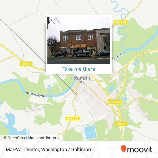 Mar-Va Theater map