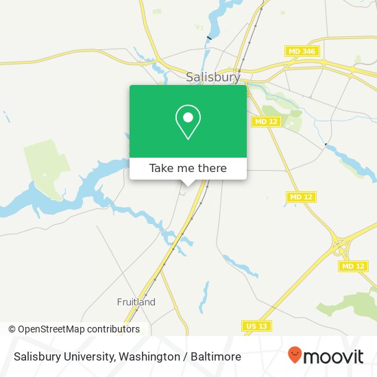 Salisbury University map