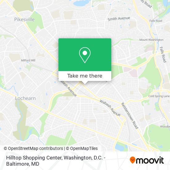 Hilltop Shopping Center map