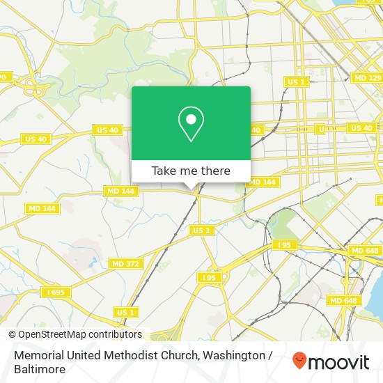 Memorial United Methodist Church map