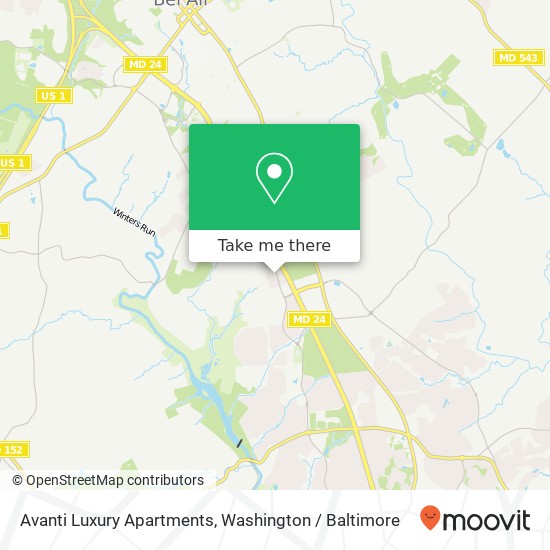 Avanti Luxury Apartments map