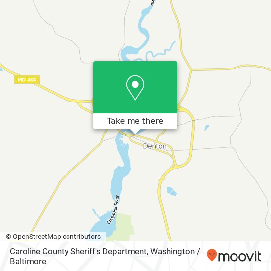 Caroline County Sheriff's Department map