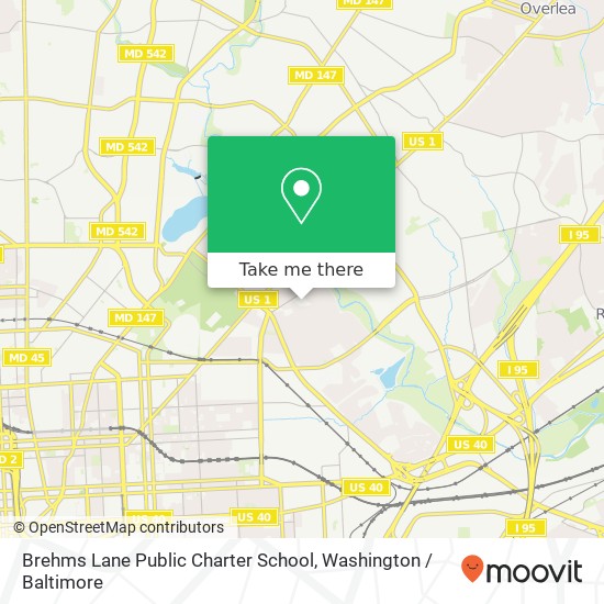 Mapa de Brehms Lane Public Charter School