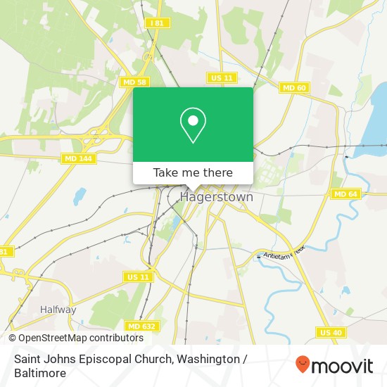 Mapa de Saint Johns Episcopal Church