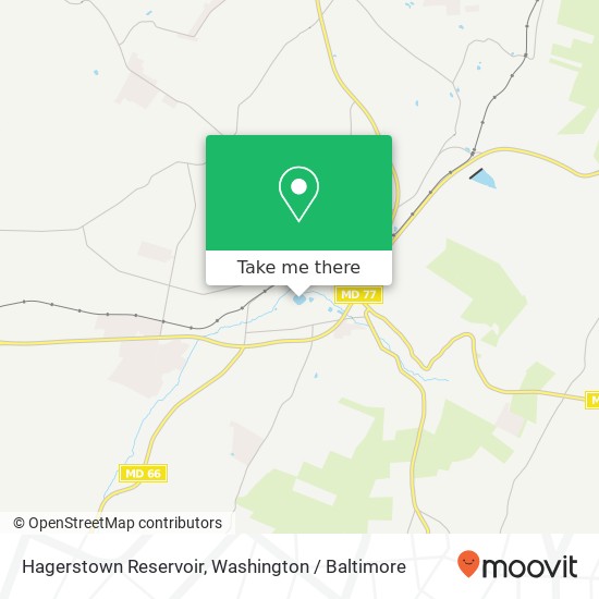 Mapa de Hagerstown Reservoir