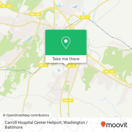 Mapa de Carroll Hospital Center Heliport