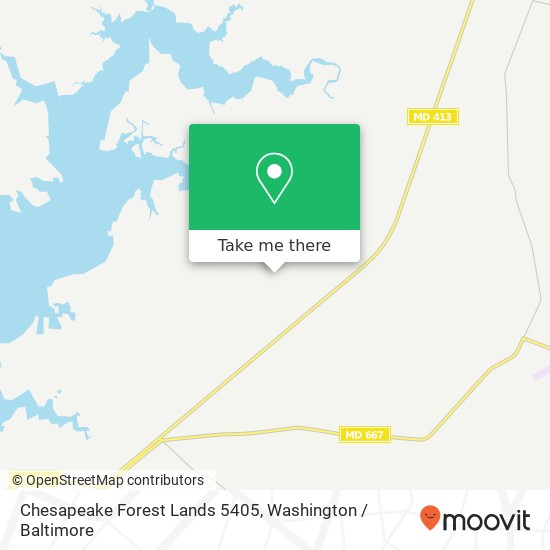Chesapeake Forest Lands 5405 map