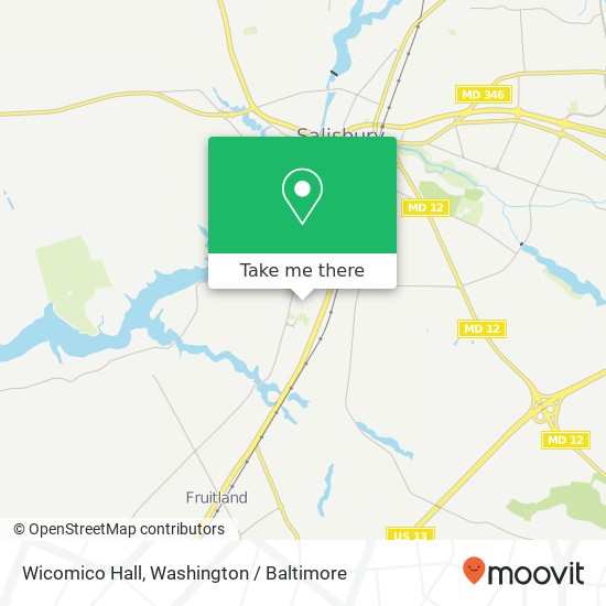 Wicomico Hall map