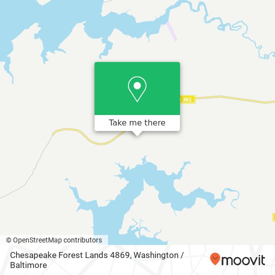 Mapa de Chesapeake Forest Lands 4869