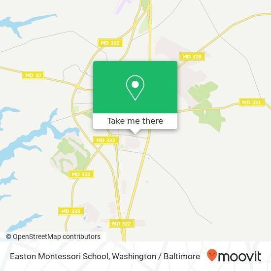 Easton Montessori School map