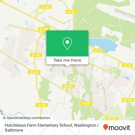 Mapa de Hutchinson Farm Elementary School