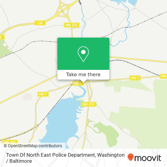 Mapa de Town Of North East Police Department