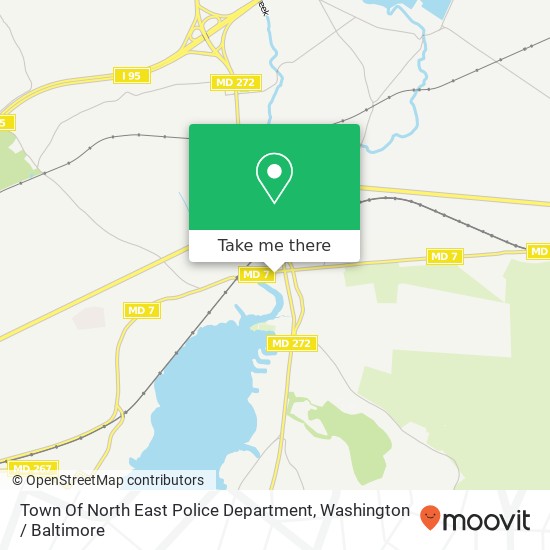 Town Of North East Police Department map