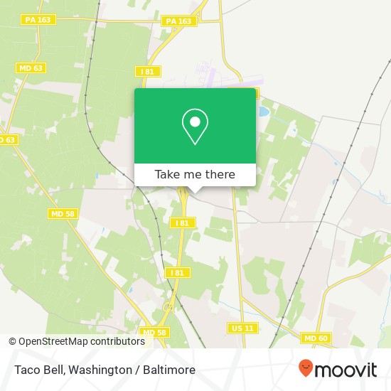 Taco Bell map