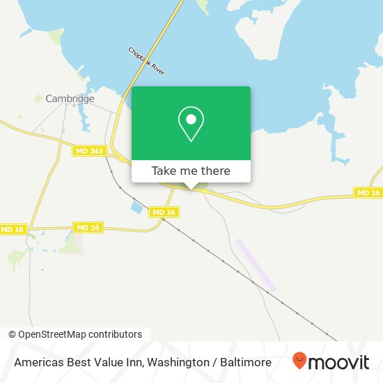 Americas Best Value Inn map
