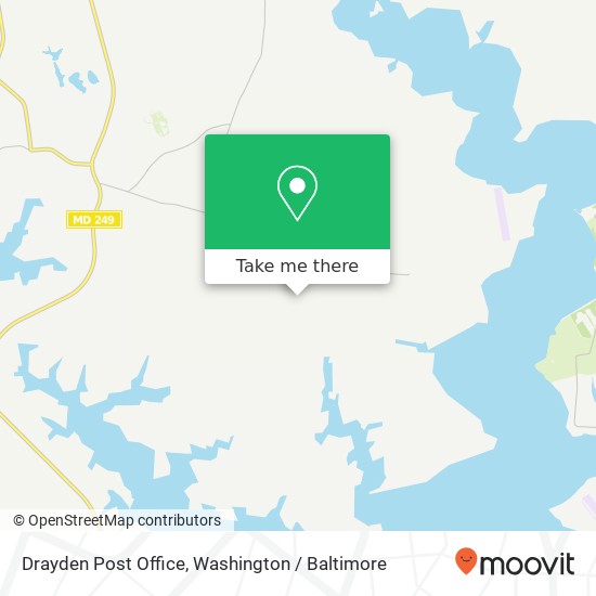 Drayden Post Office map