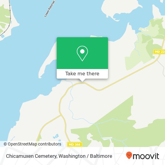 Chicamuxen Cemetery map