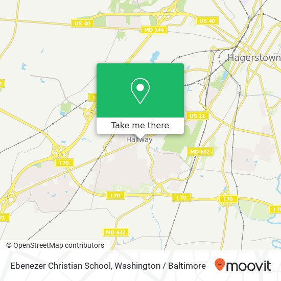 Ebenezer Christian School map