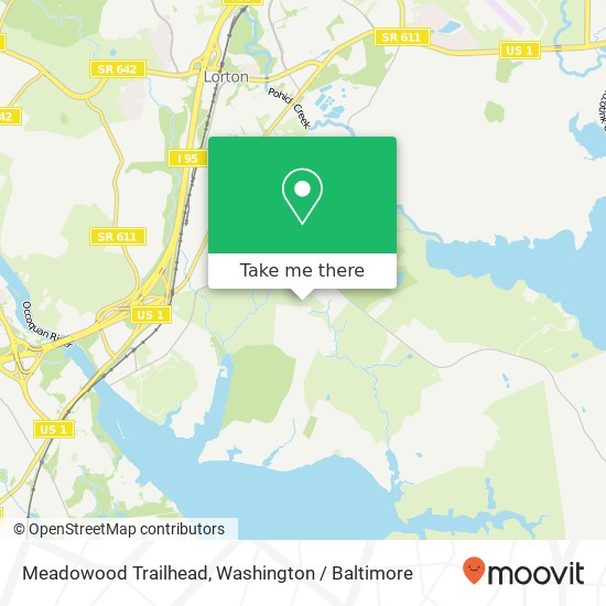 Mapa de Meadowood Trailhead
