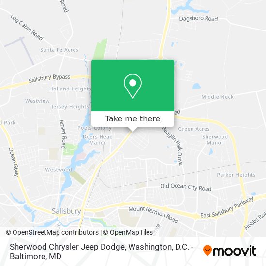 Mapa de Sherwood Chrysler Jeep Dodge