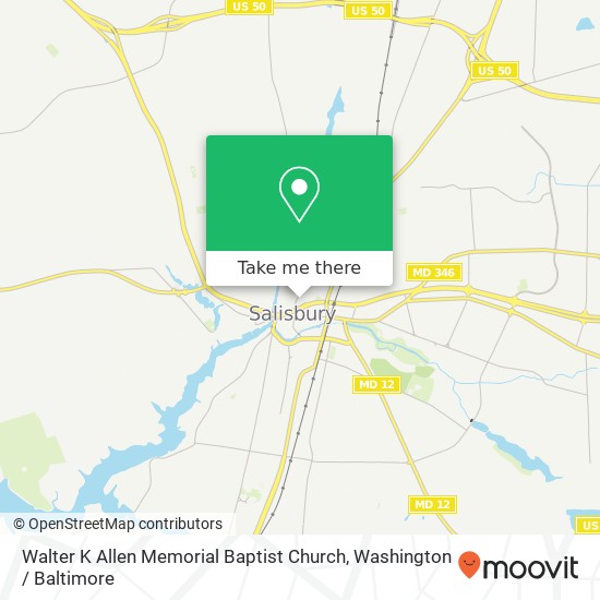 Mapa de Walter K Allen Memorial Baptist Church