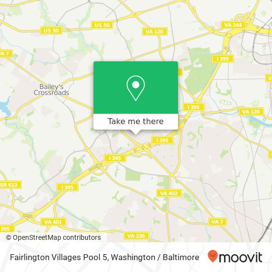 Mapa de Fairlington Villages Pool 5