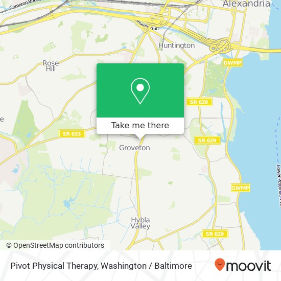 Pivot Physical Therapy map