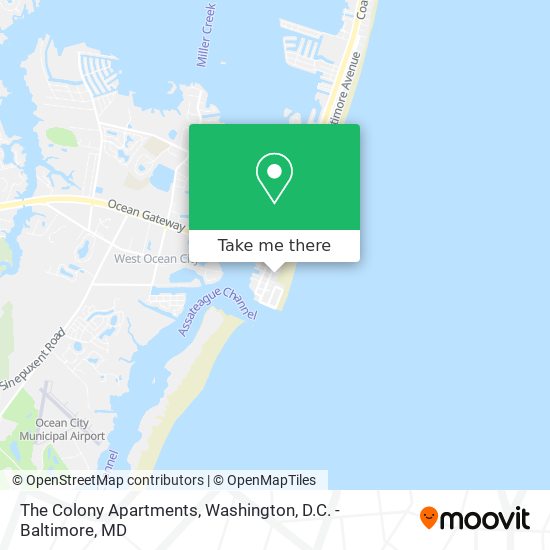 The Colony Apartments map