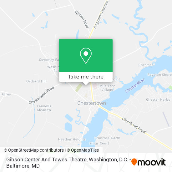 Mapa de Gibson Center And Tawes Theatre