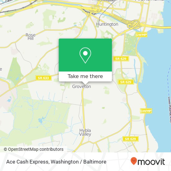 Ace Cash Express map