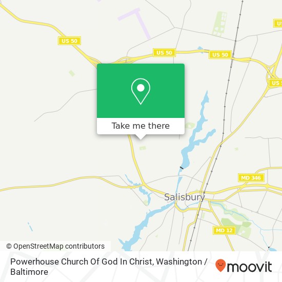 Powerhouse Church Of God In Christ map