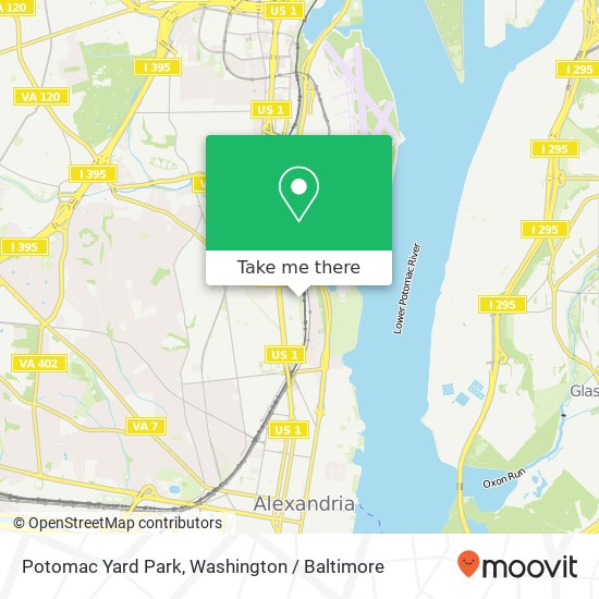 Mapa de Potomac Yard Park