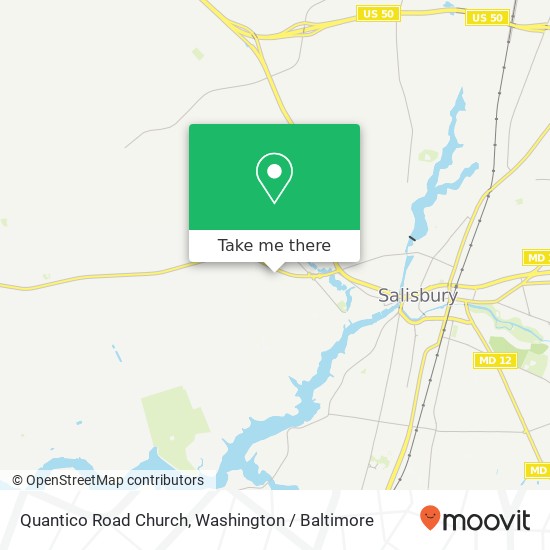 Quantico Road Church map