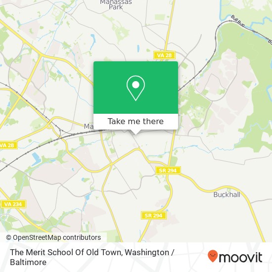 The Merit School Of Old Town map