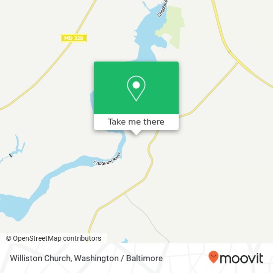 Williston Church map