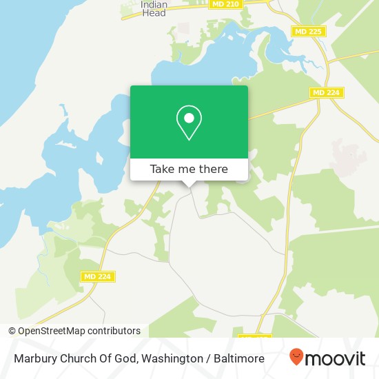Marbury Church Of God map