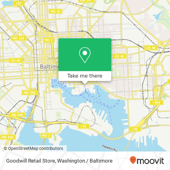 Goodwill Retail Store map