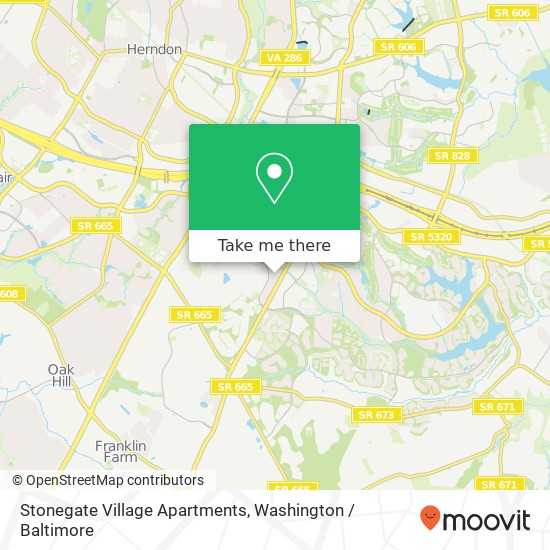 Mapa de Stonegate Village Apartments