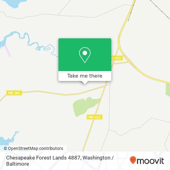 Mapa de Chesapeake Forest Lands 4887