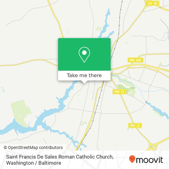 Mapa de Saint Francis De Sales Roman Catholic Church