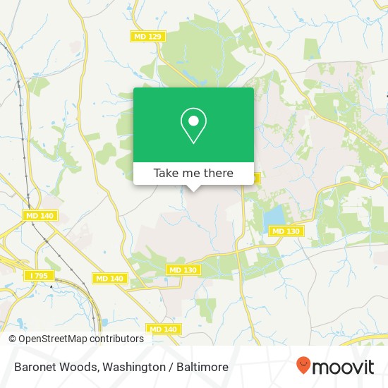 Baronet Woods map