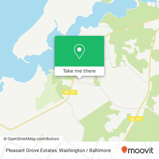 Mapa de Pleasant Grove Estates