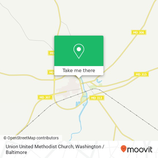 Union United Methodist Church map